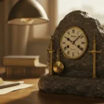 Tischling Rock Weighted Clock Redefining Time with Natural Elegance